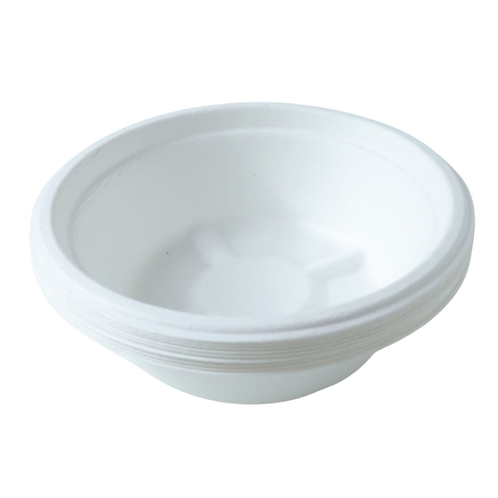 Vegnar eco-friendly compostable 240ml bagasse bowl with dessert inside