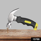 Durable mini hammer head with claw for nail removal and tent pegging.