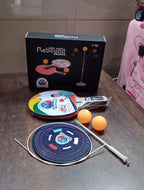 Complete Portable Wiff Waff table tennis trainer set packed and ready to use.
