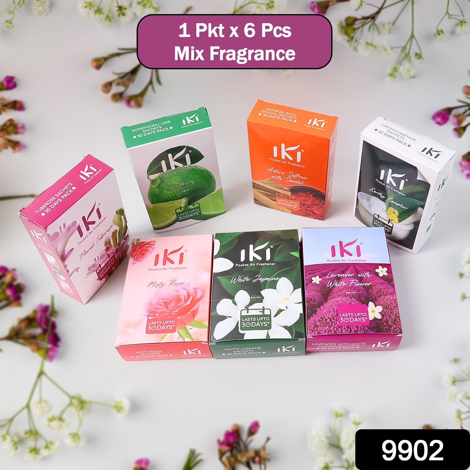 Assorted fragrance sachets in Pocket Air Freshener Mix pack