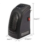  handy plug-in heater providing energy-saving spot heating, 400W.