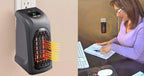 Convenient plug-in mini heater designed for fast heating in small rooms.