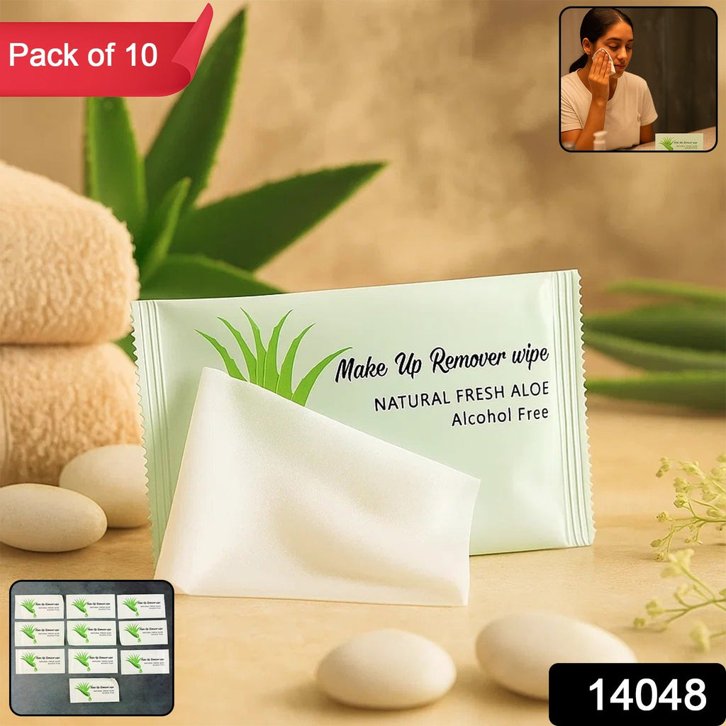Close-up of makeup remover wipes being used for facial cleansing
