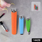 Nail clipper set showing big and small sizes for fingernails and toenails