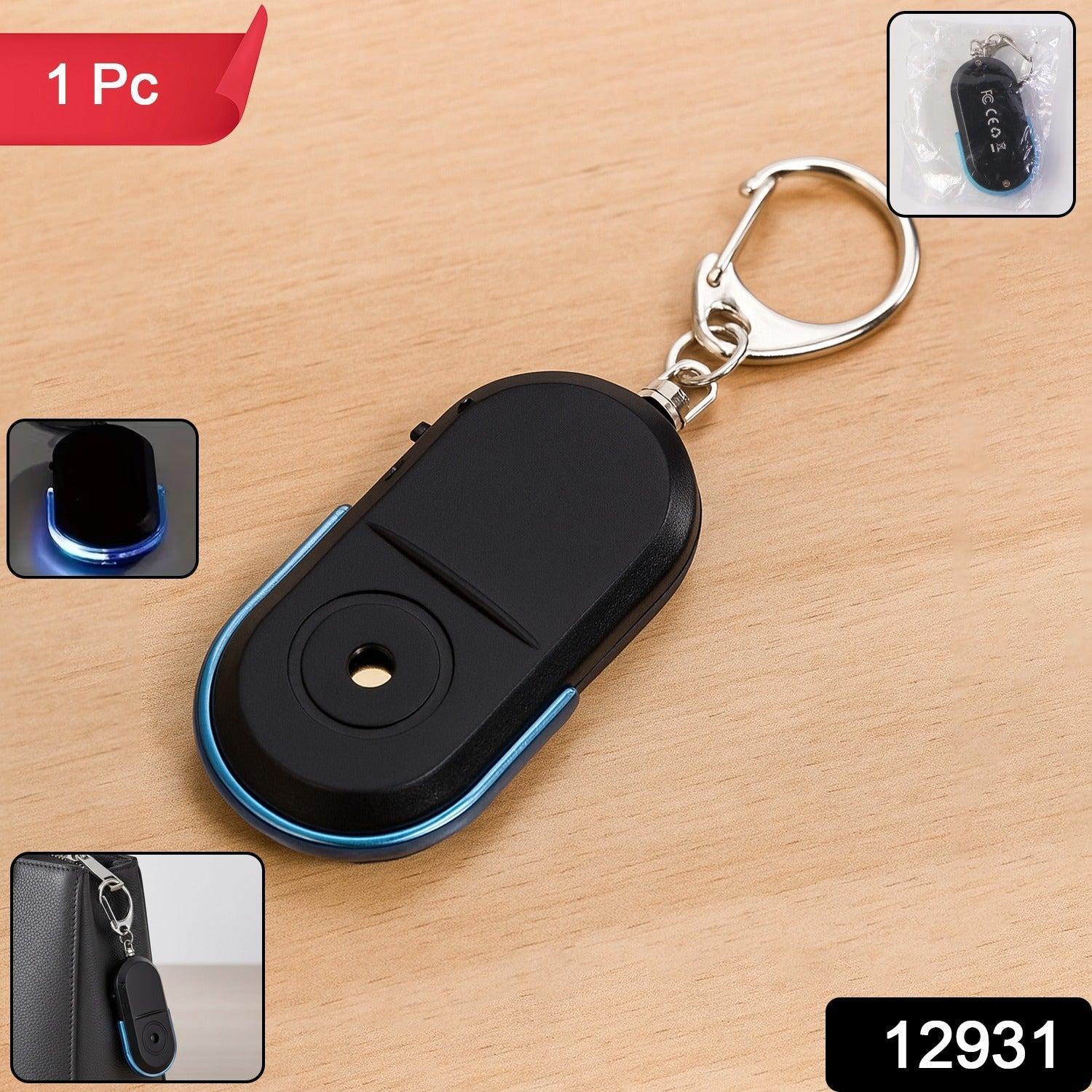 Compact emergency alarm keychain for personal security