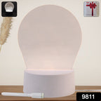 Customizable Magic Name Frame 3D LED lamp for bedroom decor