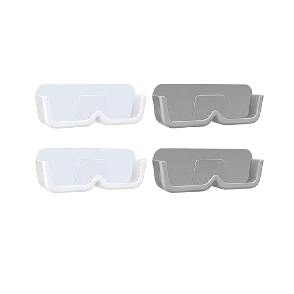 Angled view of the wall mounted sunglasses holder set, enhancing home organisation.