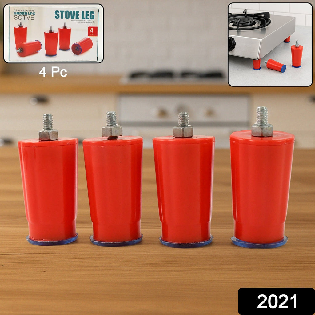 Reinforced anti-skid gas stove feet for enhanced kitchen safety.