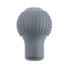 Detailed view of the anti-scratch silicone gear shift knob cover texture.