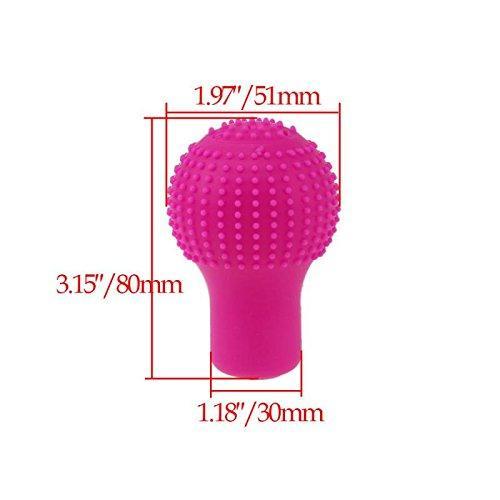 Car gear shift knob protected by the universal silicone cover.