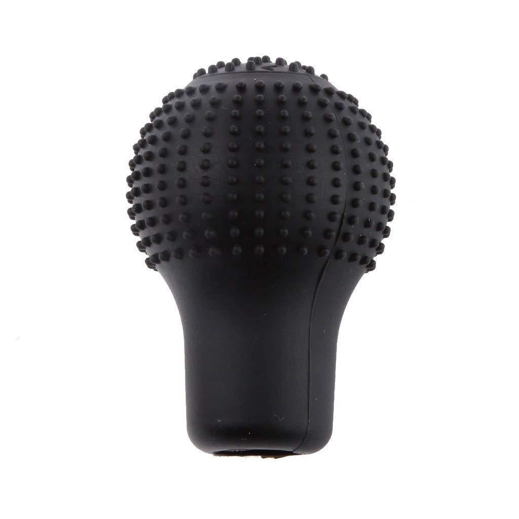 Demonstration of easy installation for the silicone gear shift knob cover.