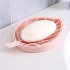 Assorted colours of the practical leaf shape soap holder.