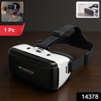 Front view of universal smartphone compatible VR headset with adjustable lenses