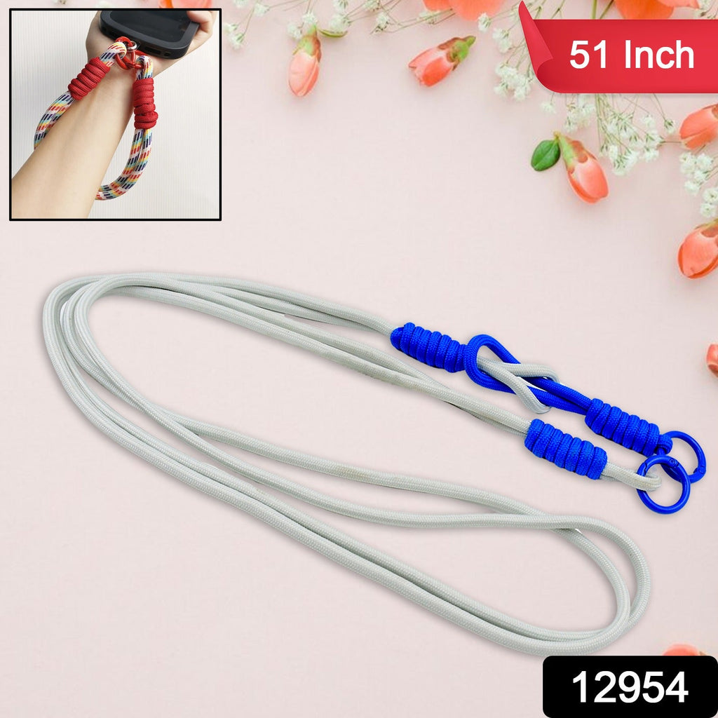 Hand demonstrating how to attach the durable tether patch to a smartphone inside a full-coverage phone case.