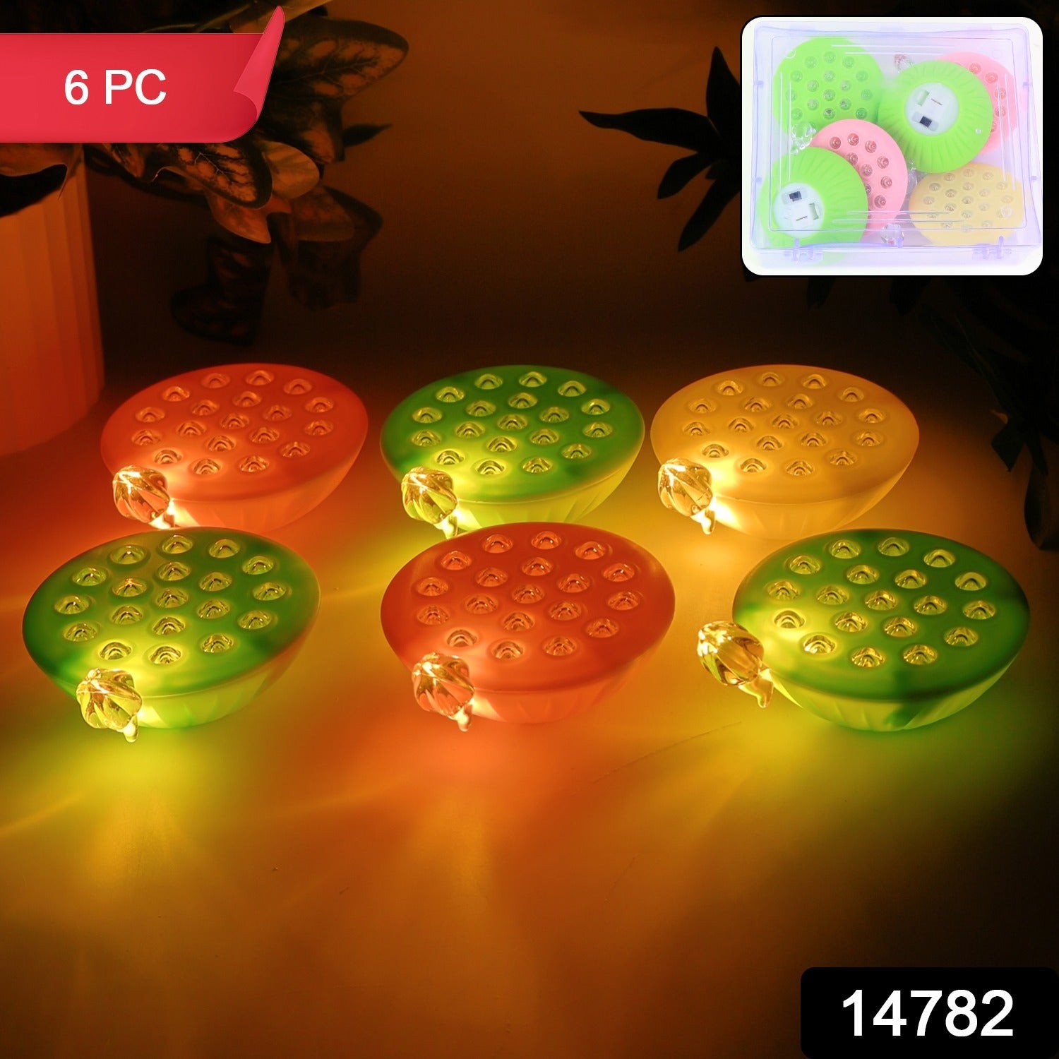 Colorful lotus canopy LED lamps arranged for decorative festival lighting