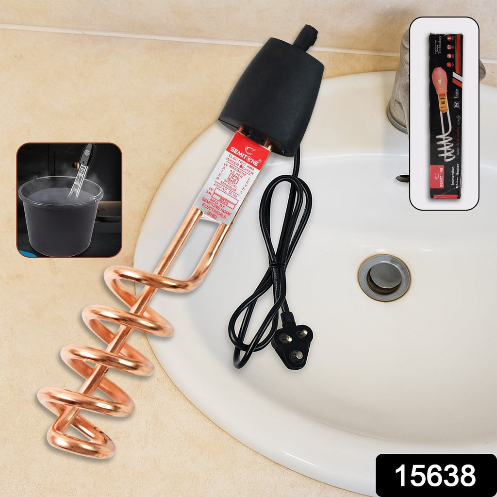 Mini portable electric water heater rod for buckets and tubs