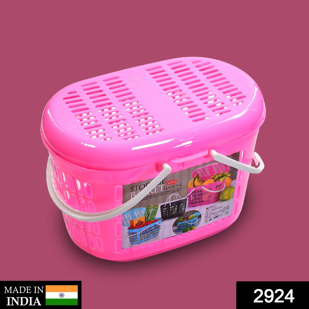 Small utility basket in white, perfect for organizing toys or pantry items.