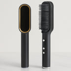 Hqt-909B Hair Straightener with keratin ceramic plates for smooth styling.