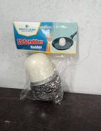 Pro Clean dish cleaning brush being used to clean a kitchen sink thoroughly.