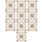 Waterproof peel and stick tile stickers transforming a modern kitchen backsplash.