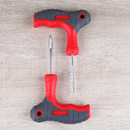 Ergonomic T-handle tool in tubeless tyre puncture repair kit for easy grip
