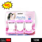 Ergonomic handle of VelvaBloom disposable body razor for easy grip