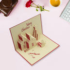 A beautifully crafted pop-up card, ready to be gifted to a loved one.