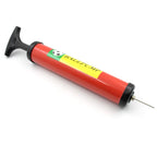 Detailed view of the durable plastic construction of the FitFuzion ball pump.