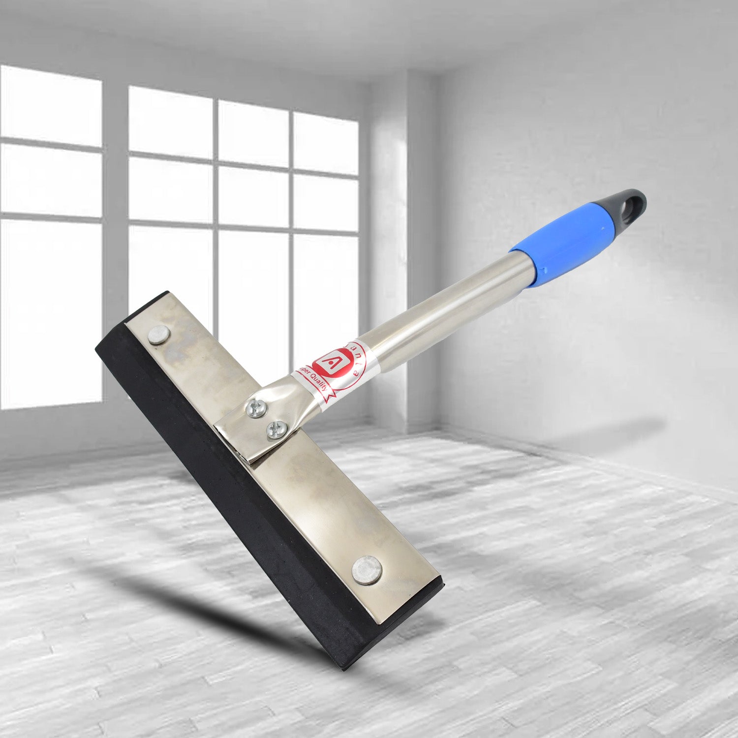 Single piece stainless steel kitchen wiper for efficient spill removal
