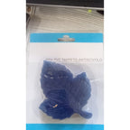 An overhead view of the CrystalWash leaf-shaped bath mat in a shower, showcasing its non-slip texture.
