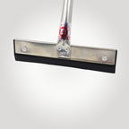 An angled shot showcasing the sturdy build of the stainless steel kitchen wiper.
