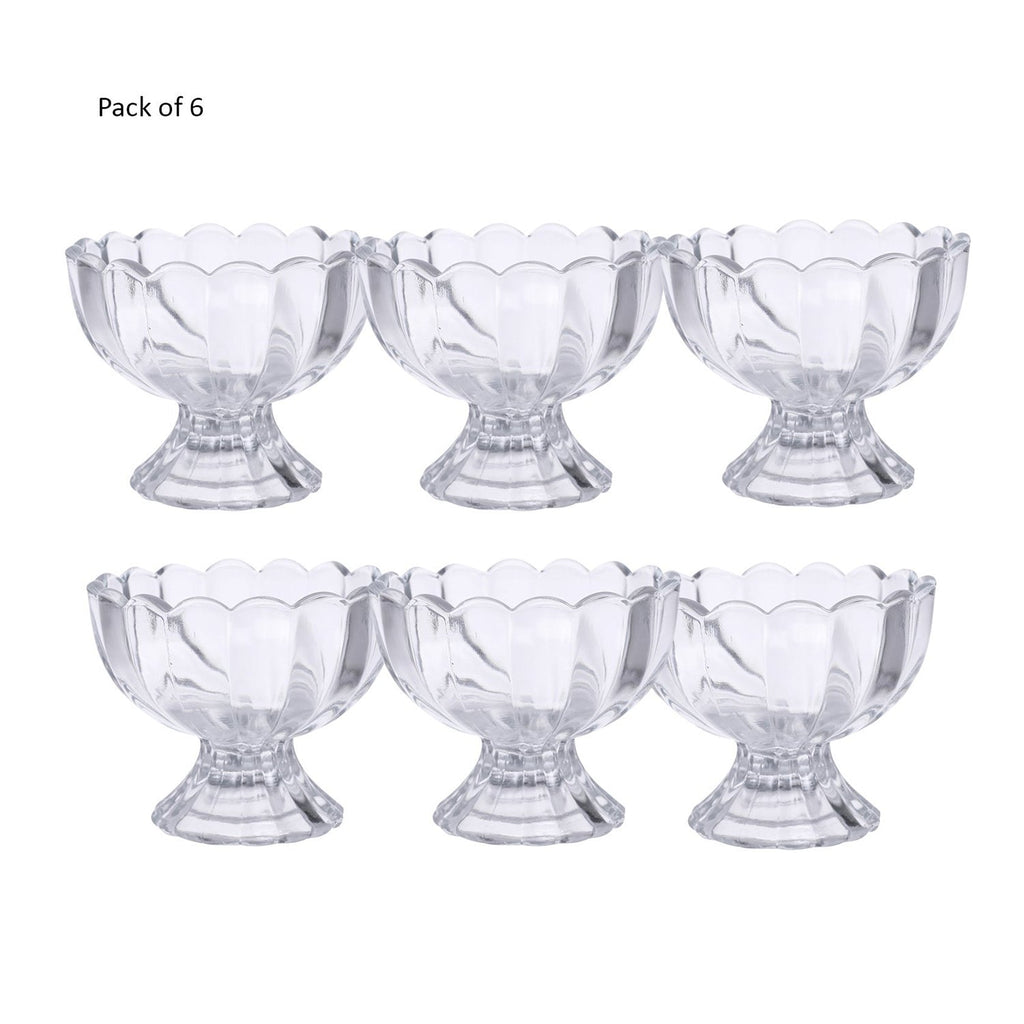 Full view of the six-piece dessert bowl set, showcasing all individual serving bowls.