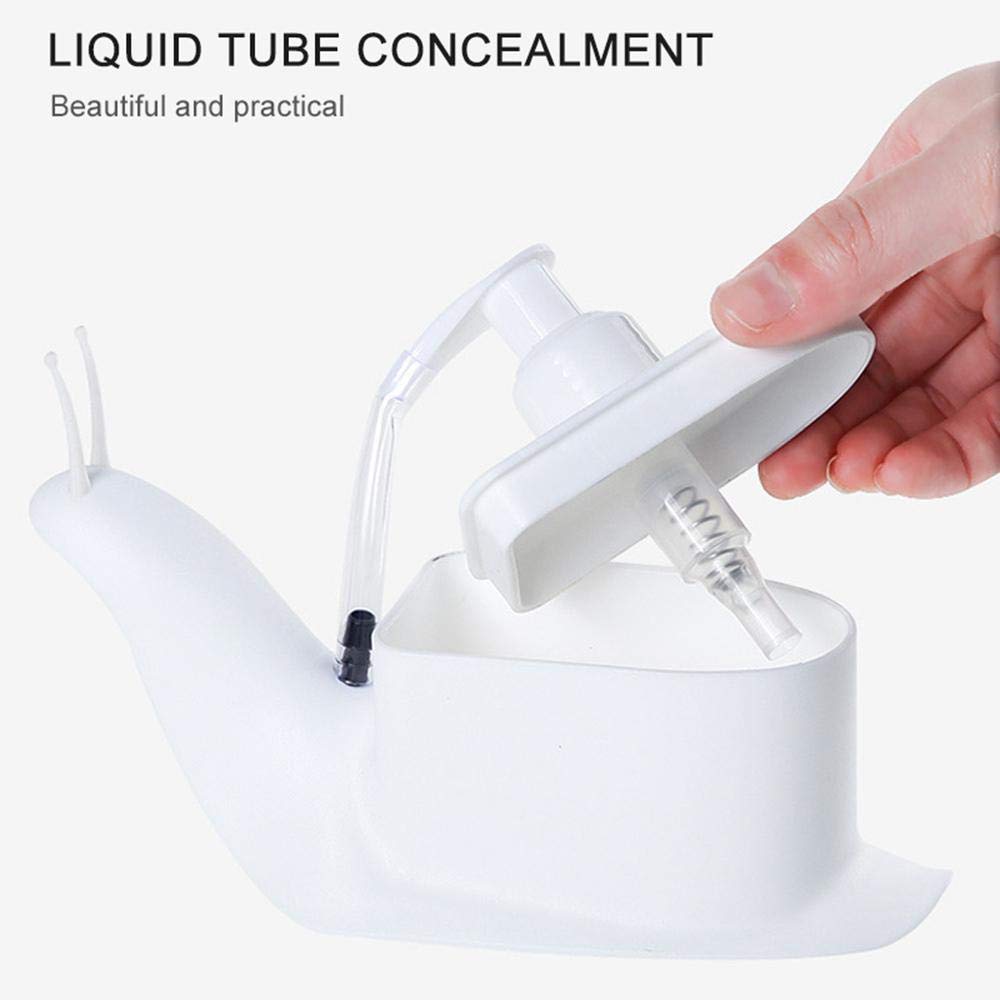 Ergonomic design of the snail shape dispenser for easy use.