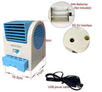 Mini air conditioner with adjustable fan and USB cable