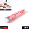 Colorful flower-shaped paper soap strips in a portable test tube bottle