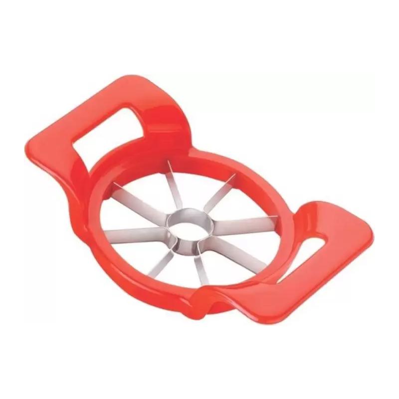 Top-down view of the multi-color Apple Cutter, highlighting its compact and practical design.