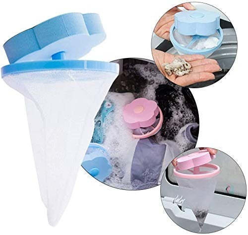 Close-up of the fine mesh net of the laundry hair remover.