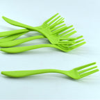 Durable plastic serving fork set (6 pieces) for everyday kitchen use.