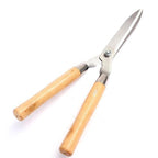 The full length of the Indo Glow Hedge Shears, emphasizing its balanced design for effortless trimming.