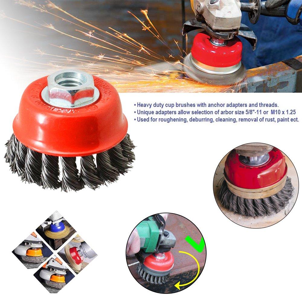 High-quality black wire brush for effective surface preparation.