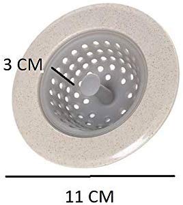 Side view of the soft and flexible silicone sink strainer basket.