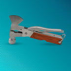 The versatile hammer multitool displayed with its various functions for everyday tasks.