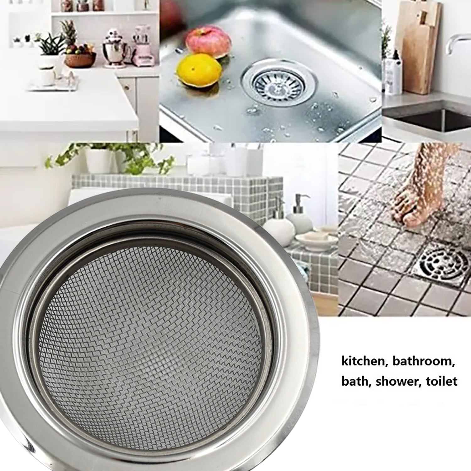 The durable kitchen sink filter shown clean and ready for installation.