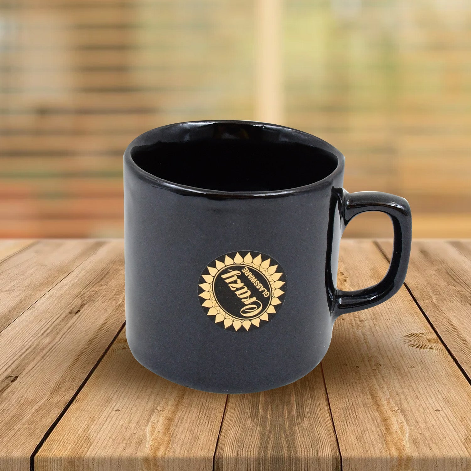 Detailed shot of a ceramic tea cup, highlighting its smooth finish and craftsmanship.