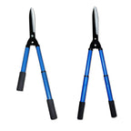 Side view of the heavy-duty hedge shear, highlighting its robust construction.