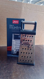 Side profile of Apex stainless steel multipurpose 5-in-1 slicer and grater
