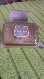 Portable soap holder, perfect for travel and camping, keeping soap dry.