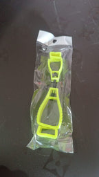 Glove clip holder with dimensions clearly displayed.