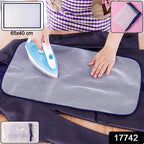 Close-up of transparent heat-resistant ironing mesh mesh fabric texture