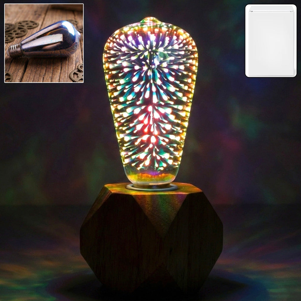 3D firework LED decorative bulb for sparkling home ambience